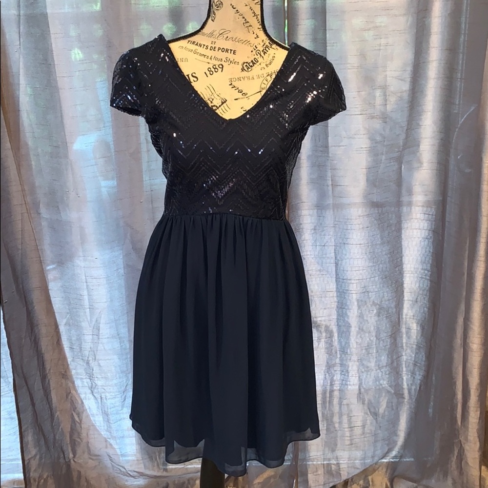 Navy blue dress